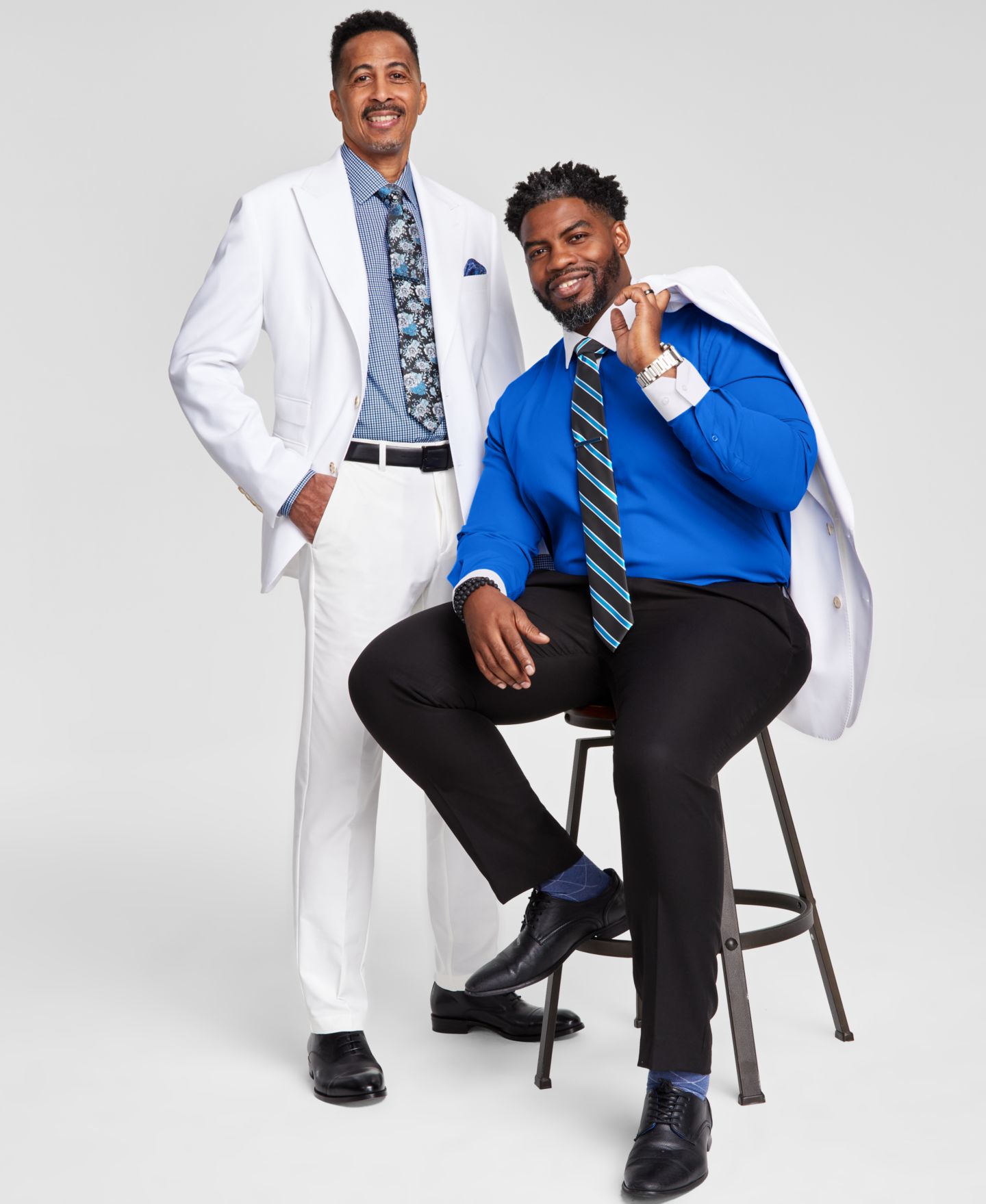 Tayion Collection Men's Royal Blue & White Career Collection - Macy's, цвет: Синий — фото 1