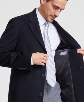 Men's Classic-Fit Wool Cashmere Blend Kavon Overcoat