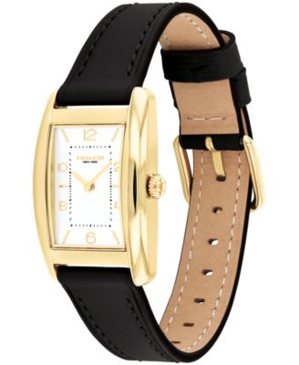 Women's Reese Black Leather Watch 24mm