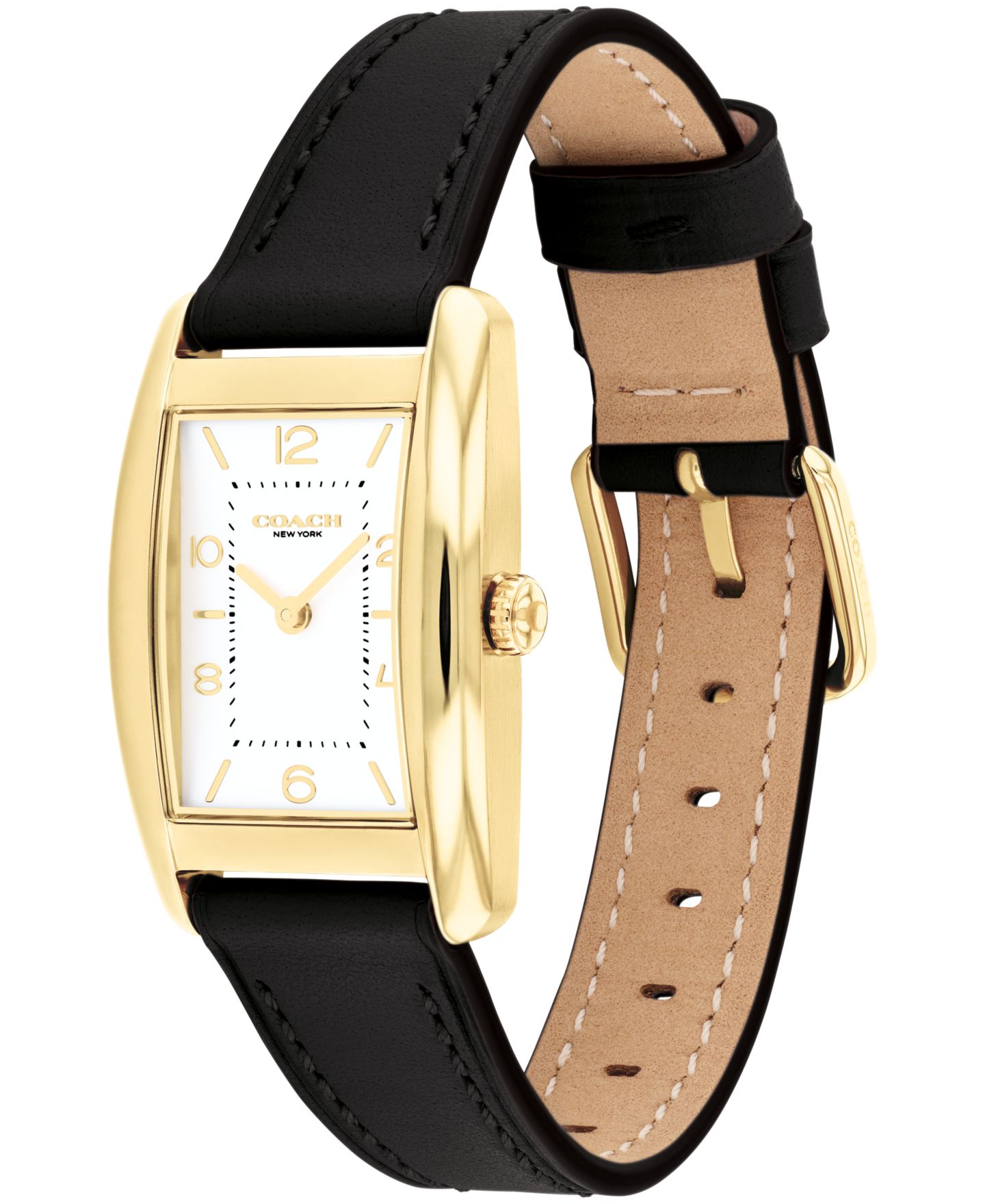 Женские часы COACH Reese Black Leather Watch 24mm — фото 2
