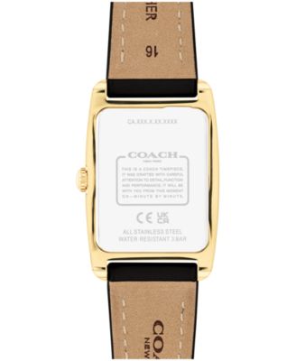 Women's Reese Black Leather Watch 24mm