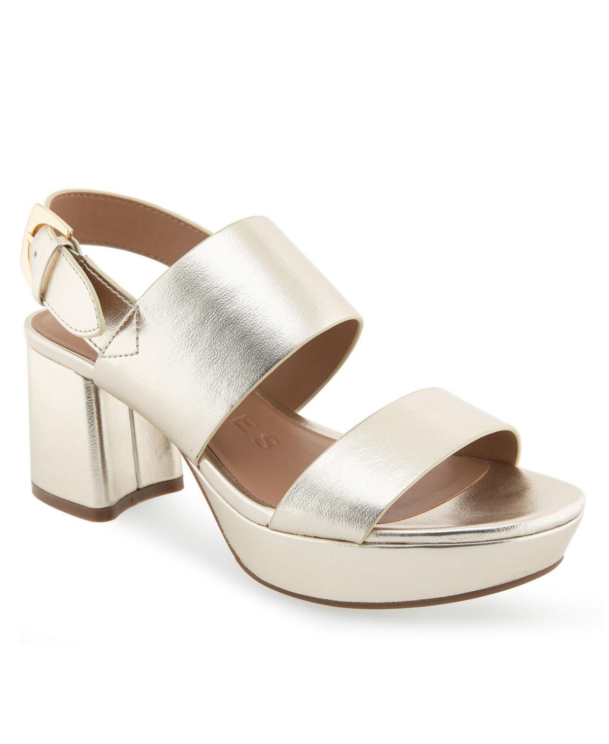 Aerosoles Camera Platform Sandal In Silver