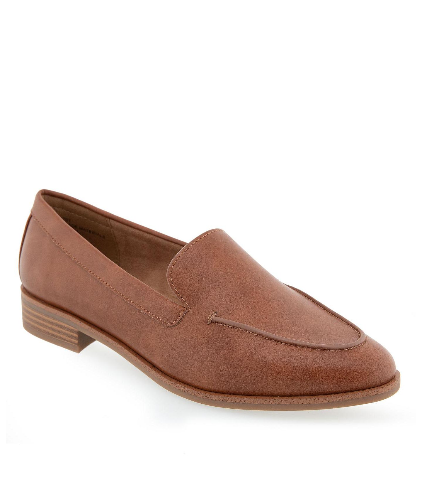 Женские туфли Aerosoles Everest Tapered Dress Loafers, цвет: Рыжевато-коричневая искусственная кожа — фото 1
