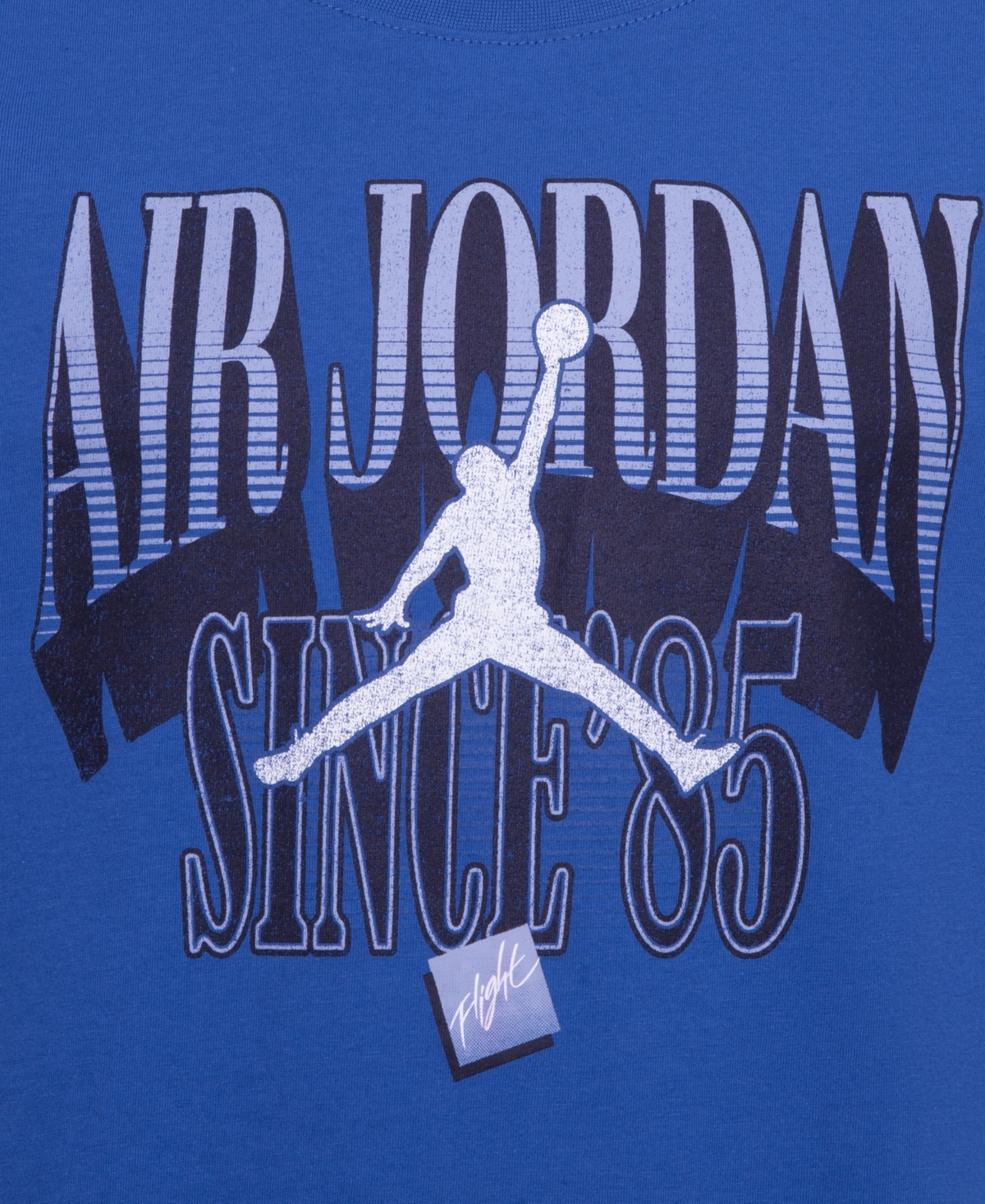 Shop Jordan Big Boys Since 85 Short Sleeve Tee In Industrial Blue