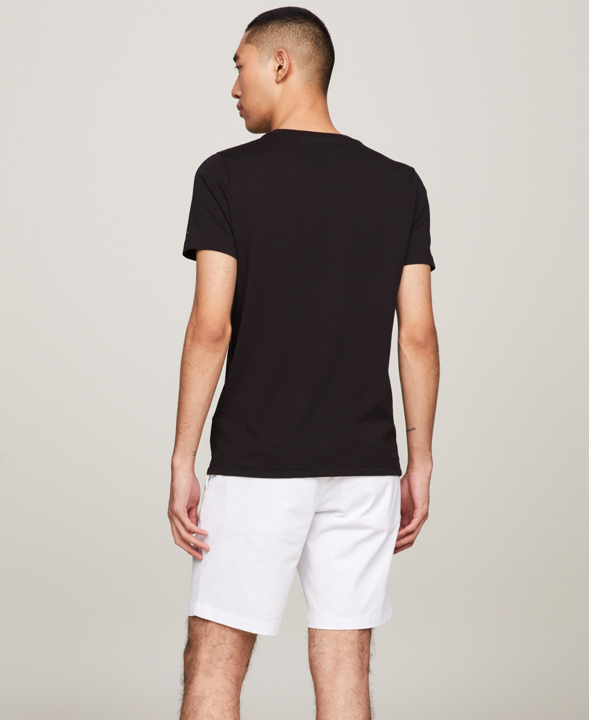 Tommy Hilfiger Men's Embroidered Logo Slim-Fit Crewneck T-Shirt