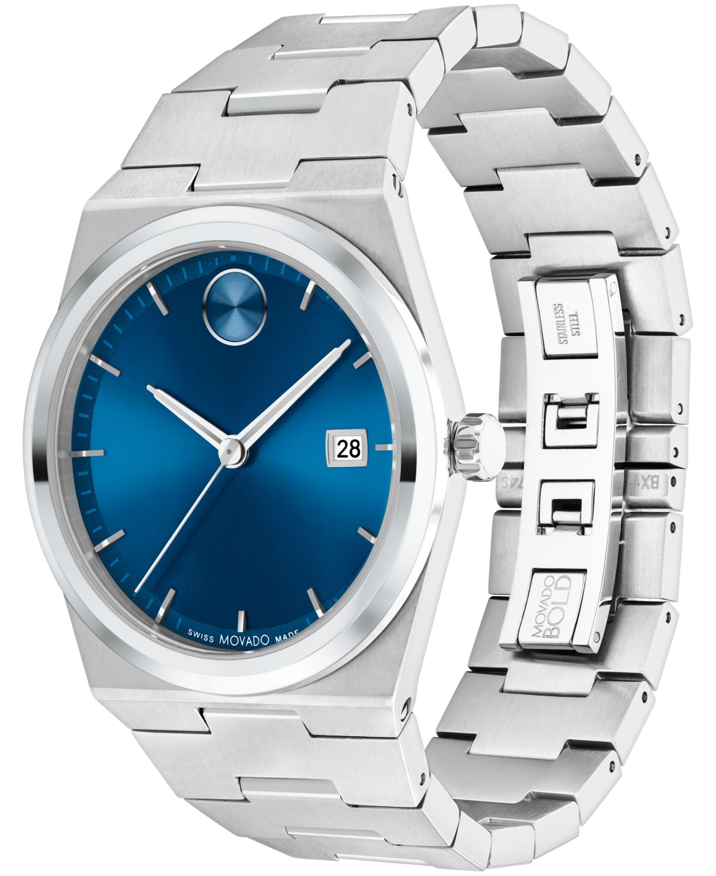 Мужские часы Movado Quest Swiss Quartz Stainless Steel 40mm Watch — фото 2