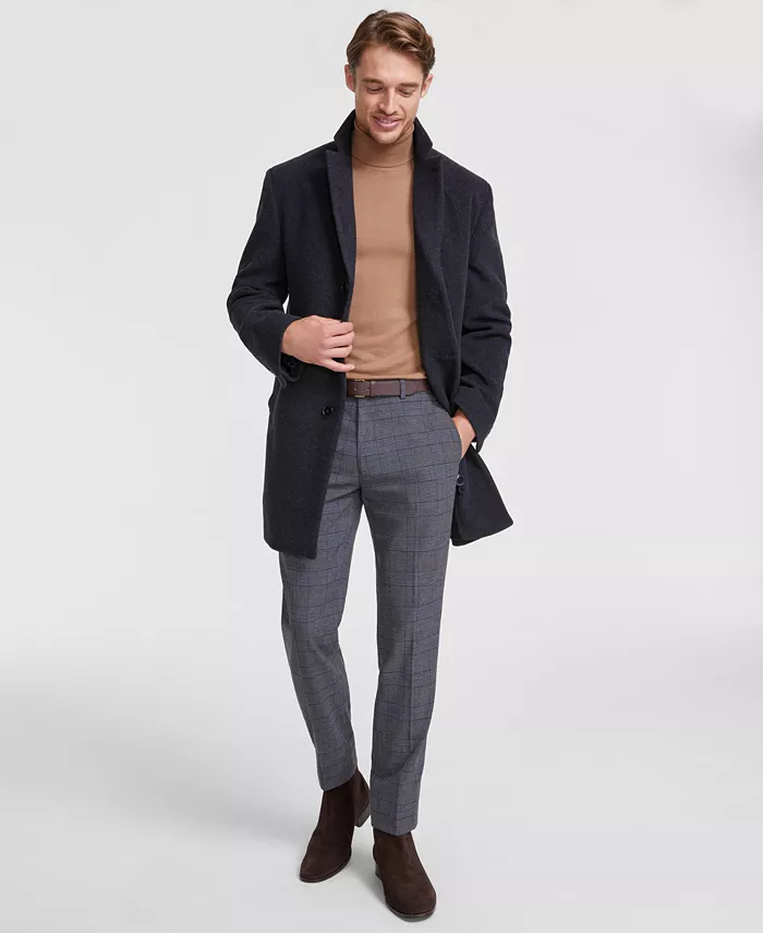 Men's Prosper Wool-Blend Slim Fit Overcoat - thumbnail 9