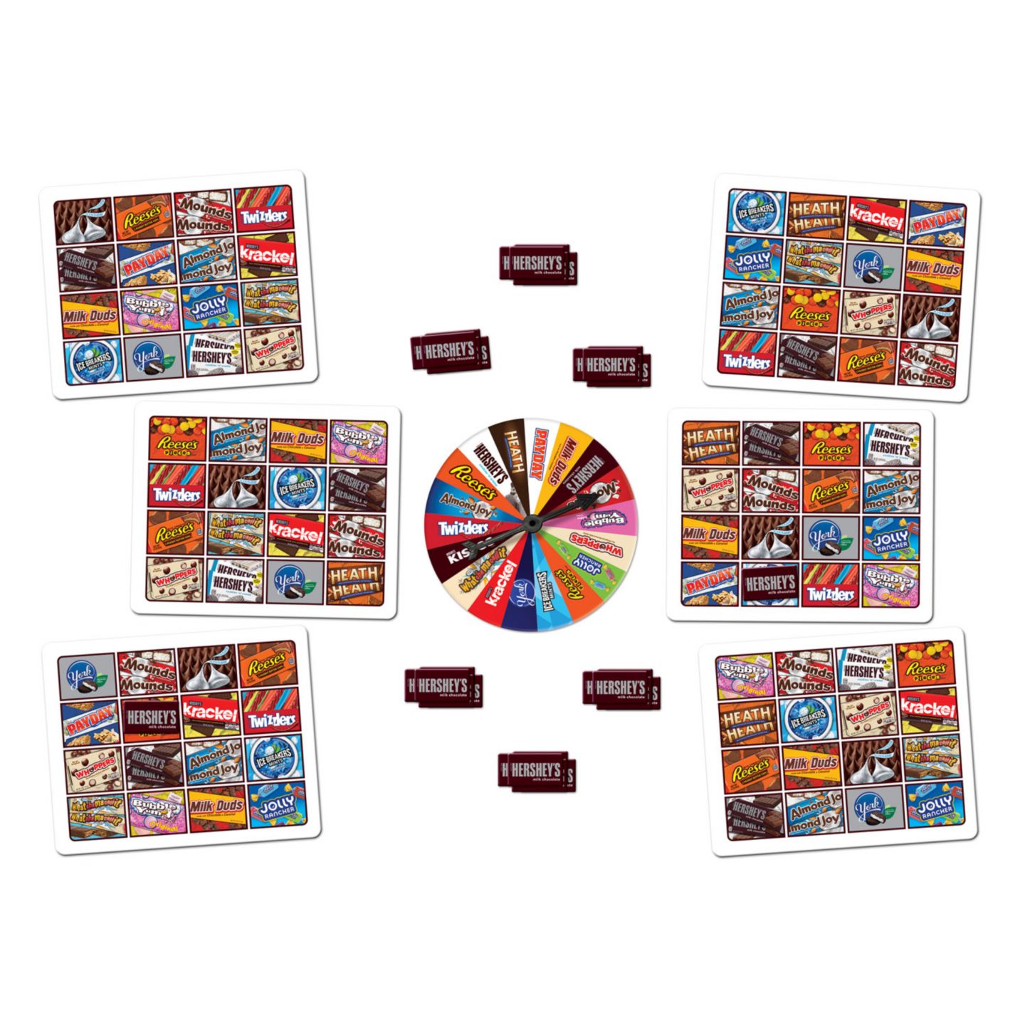 Детская настольная игра MasterPieces Puzzles Hershey's Chocolate Matching Bingo Board Game, Ages 6+, цвет: Разноцветный — фото 2