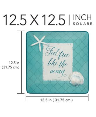 Ocean View Square Platter