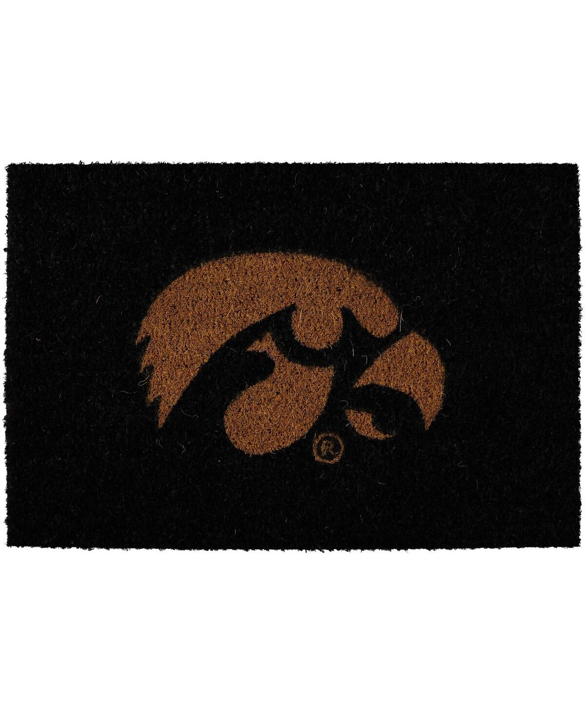 Iowa Hawkeyes Team Colors Doormat - Black