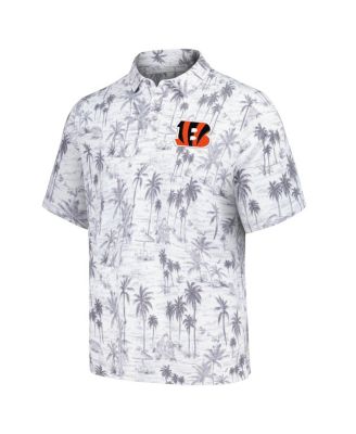 Men's Gray Cincinnati Bengals Cabana Shores IslandZone Tri-Blend Polo