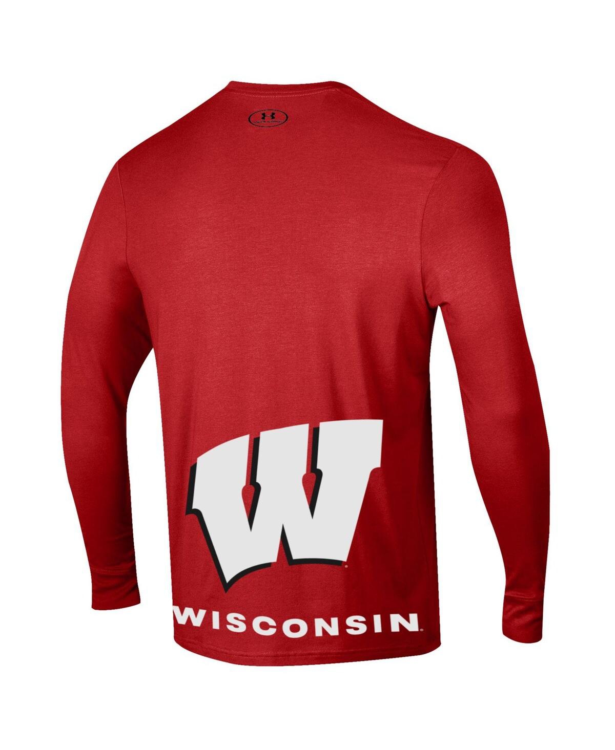 Men's and Women's Under ArmourWisconsin Badgers 2024 On-Court Bench Unity Performance Long Sleeve T-shirt - Red