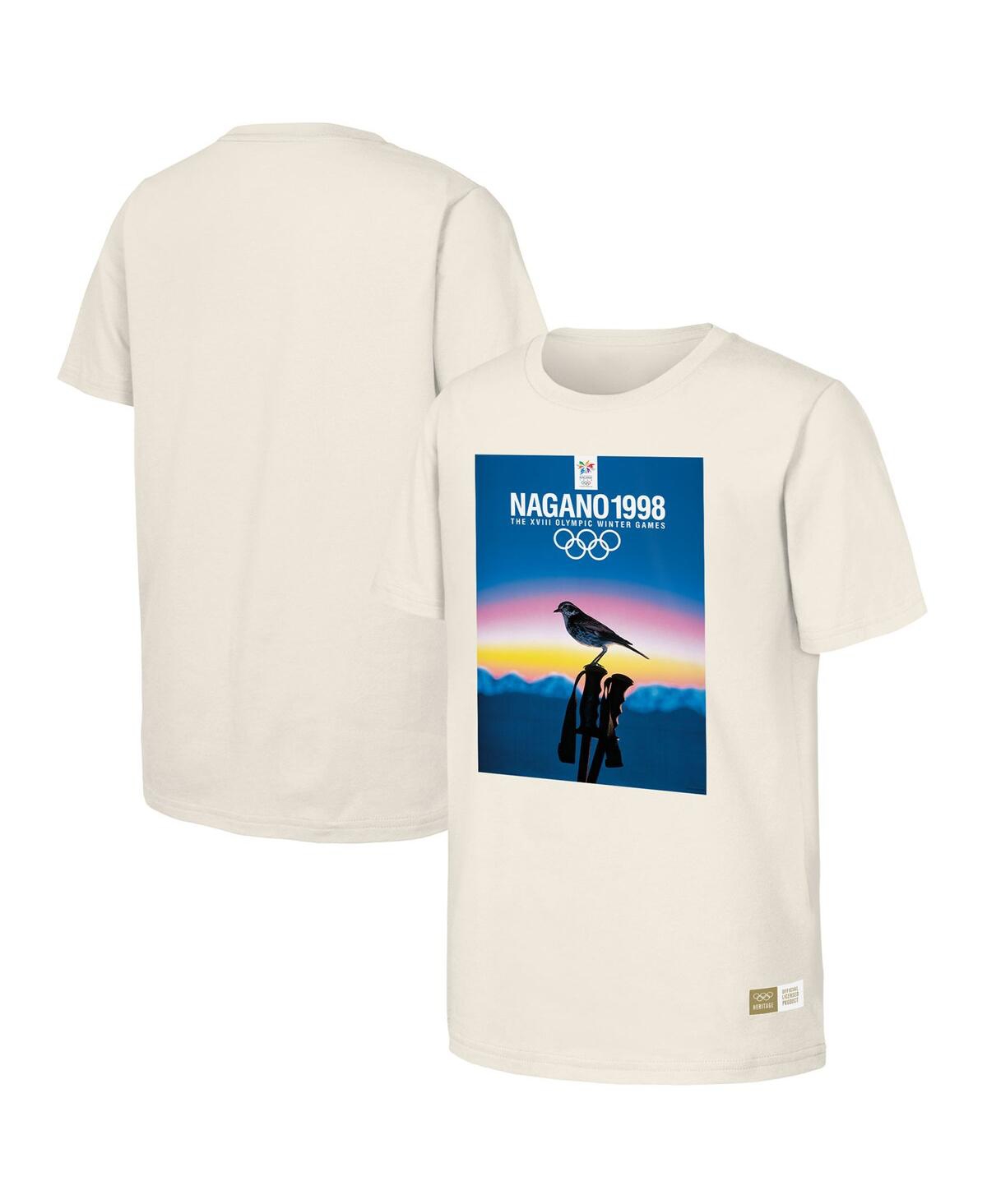 Men's Natural 1998 Nagano Games Olympic Heritage T-shirt - Natural