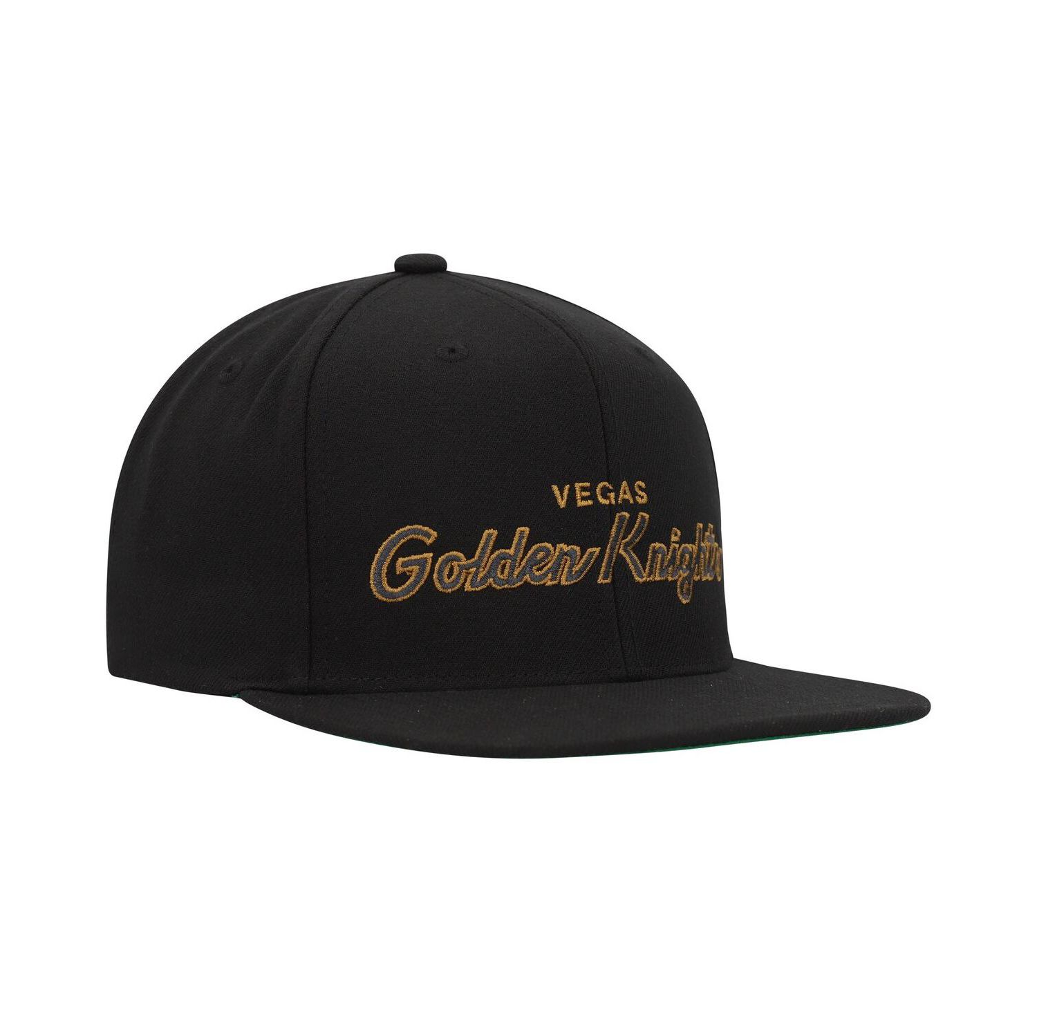 Men's Black Vegas Golden Knights Core Team Script 2.0 Snapback Hat