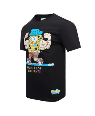 Men's Black SpongeBob SquarePants Musclebob Buffpants T-shirt