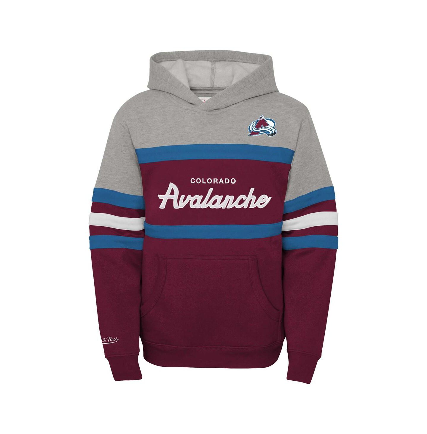 Худи Mitchell & Ness Colorado Avalanche Head Coach Pullover для мальчиков — фото 3