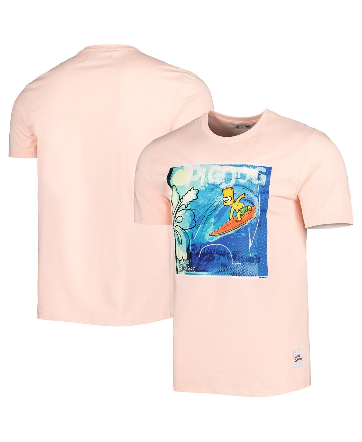 Freeze Max Men's And Women's  Pink The Simpsons Surfboarding T-shirt