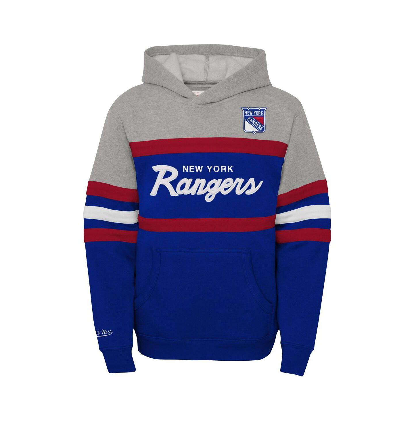 Худи Mitchell & Ness New York Rangers Head Coach Pullover для мальчиков — фото 2