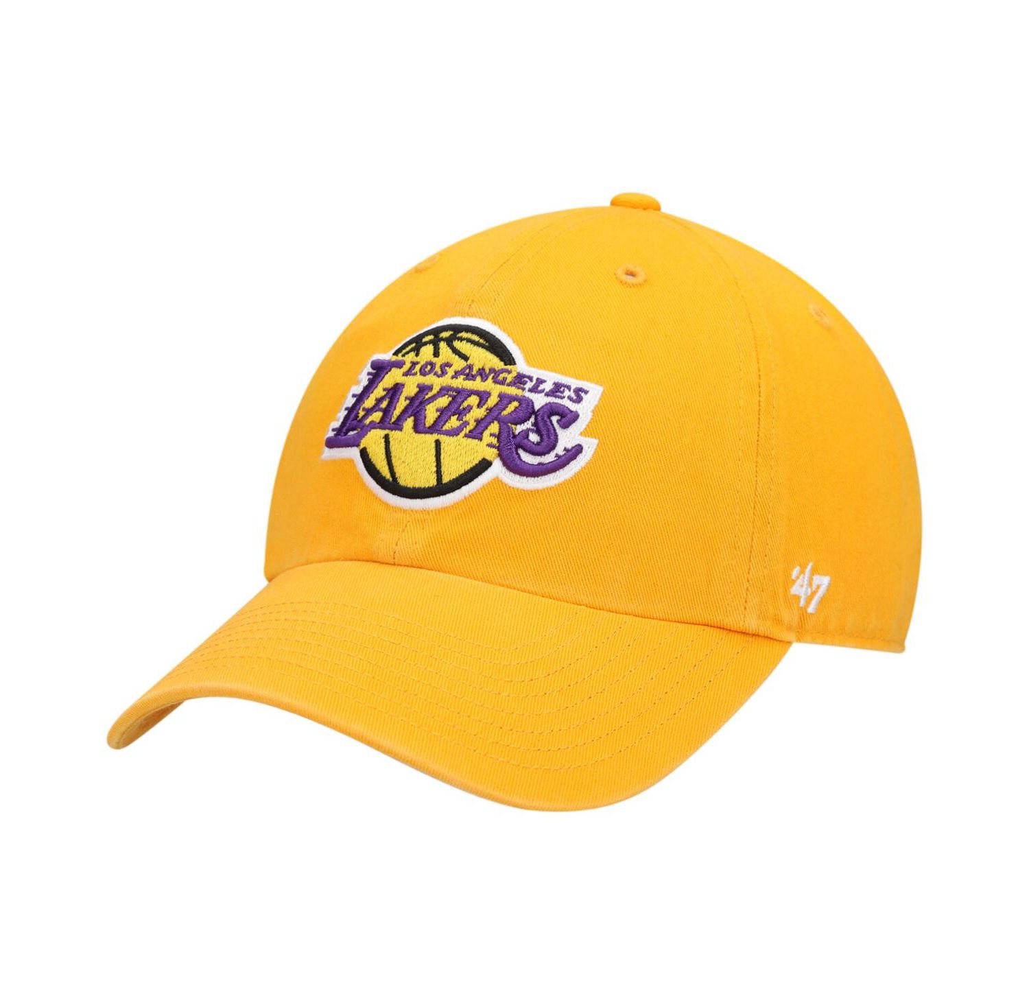 Men's Gold Los Angeles Lakers Clean Up Adjustable Hat