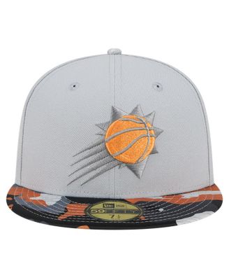 Men's Gray Phoenix Suns Active Color Camo Visor 59FIFTY Fitted Hat
