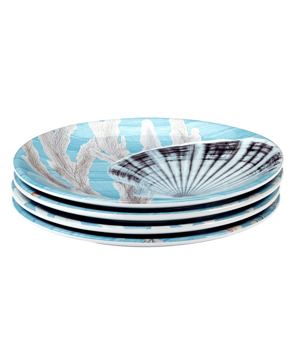 Certified International Beyond the Shore Set of 4 Salad Plates
