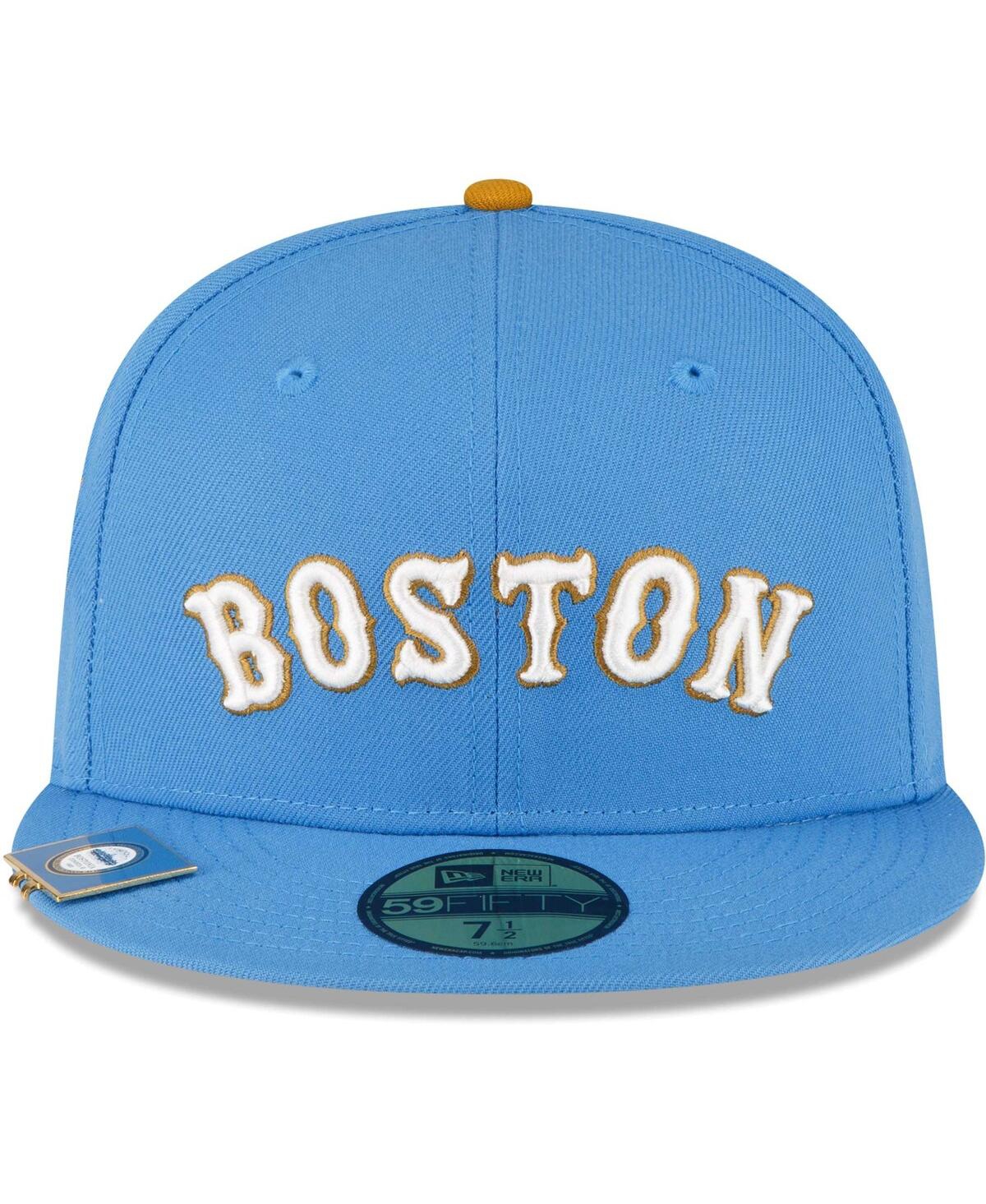 Men's New EraBoston Red Sox City Flag 59FIFTY Fitted Hat - Light Blue