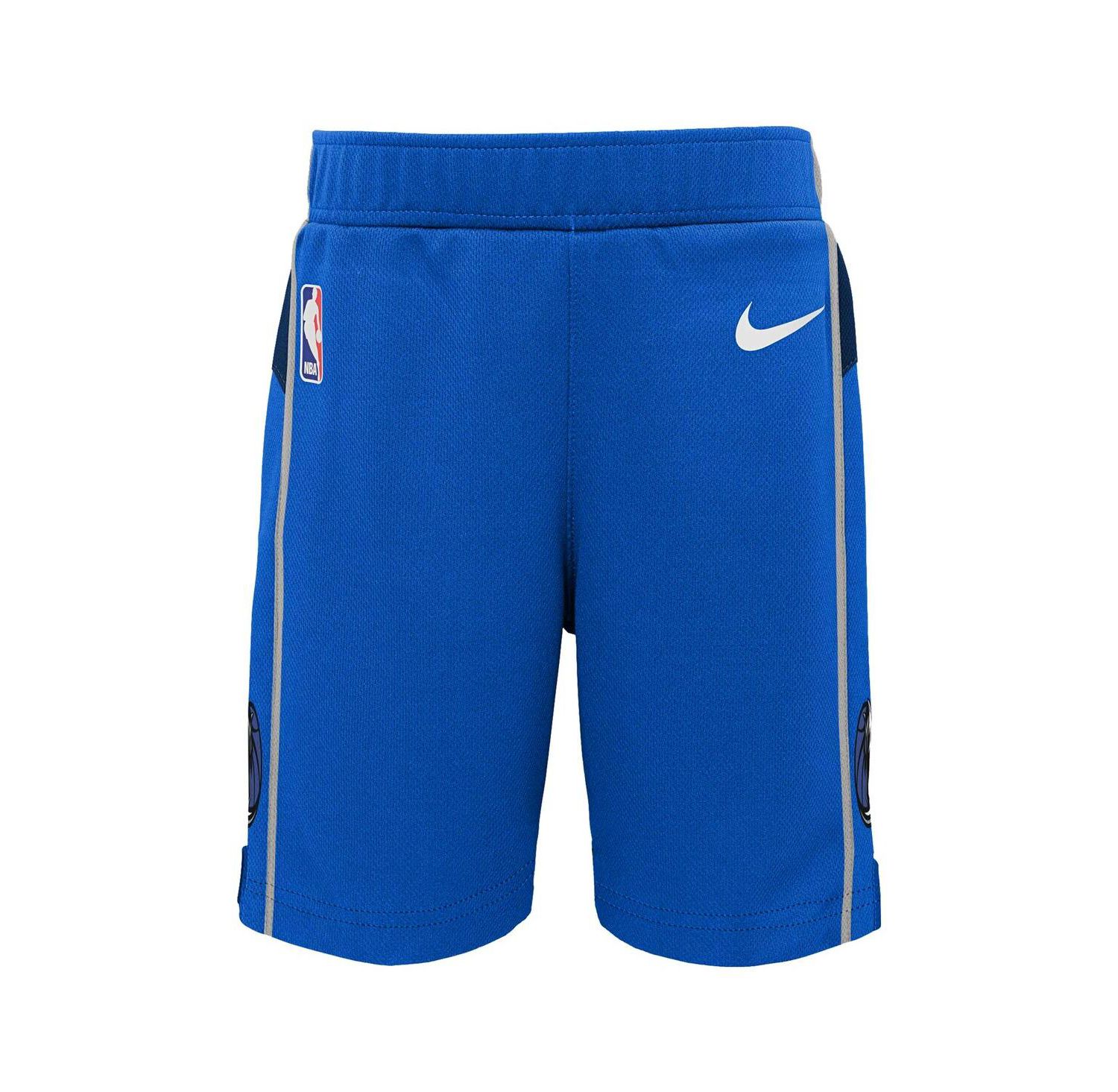 Little Boys and Girls Blue Dallas Mavericks Icon Replica Shorts