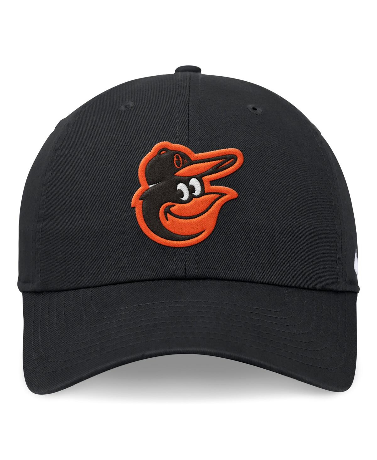Nike Men's  Black Baltimore Orioles Evergreen Club Adjustable Hat In Black