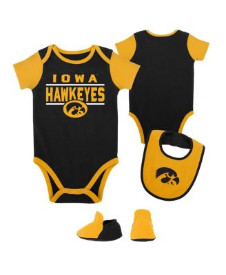 Baby Boys and Girls Black Iowa Hawkeyes Home Field Advantage Three ...
