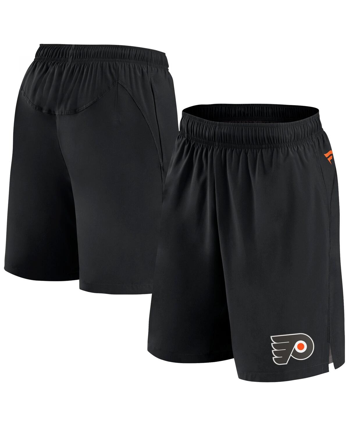 Fanatics Men's  Black Philadelphia Flyers Authentic Pro Tech Shorts