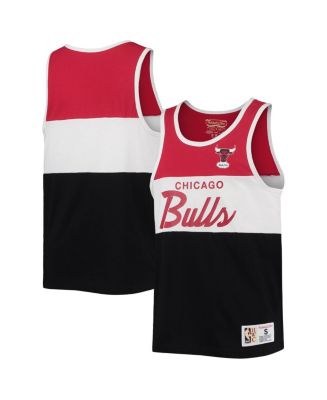 Big Boys Mitchell & Ness Black, Red Chicago Bulls Hardwood