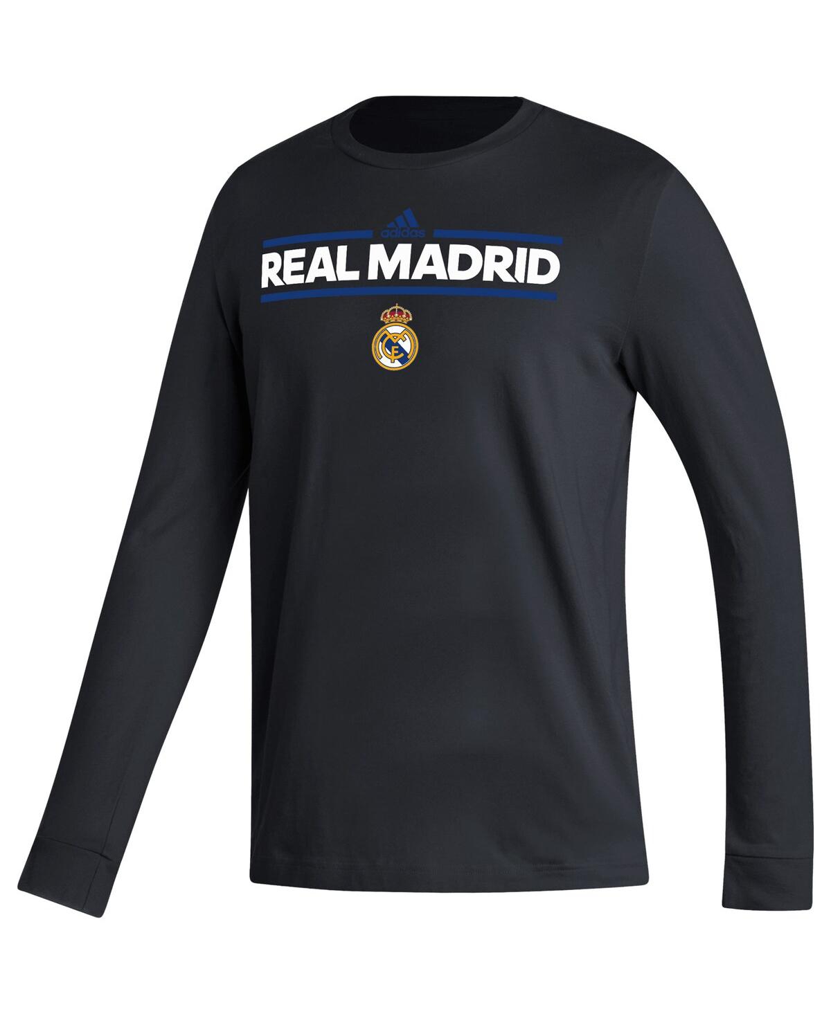 Men's adidasReal Madrid Dassler Long Sleeve T-shirt - Black