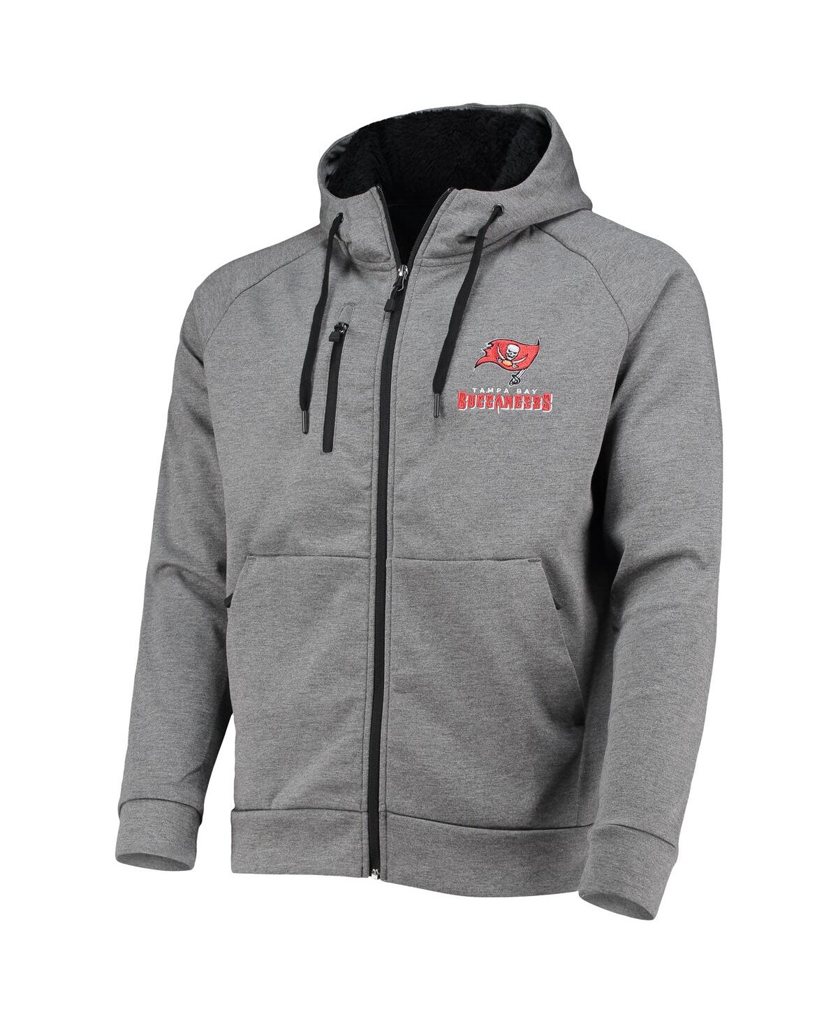 Men's DunbrookeTampa Bay Buccaneers Shag Tri-Blend Full-Zip Raglan Hoodie - Charcoal