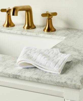 Sculpted Chain-Link Wash Towel, 13" x 13", Exclusively at Macy’s