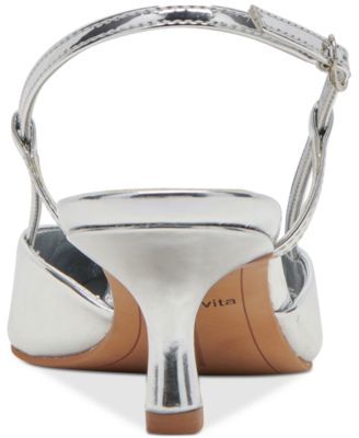 Women's Odela Pointed-Toe Slingback Kitten-Heel Pumps