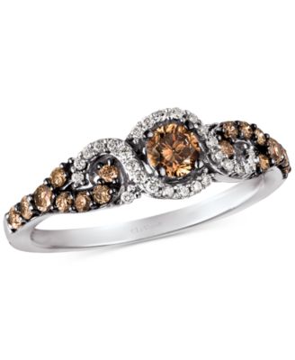 Le Vian - Diamond Three-Stone Ring in 14k Rose Gold (1/2 ct. t.w.)
