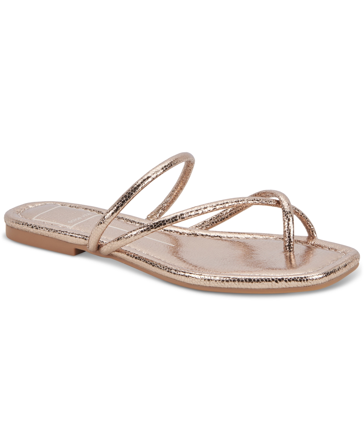 Dolce Vita Leanna Sandal In Dark Gold Crackled