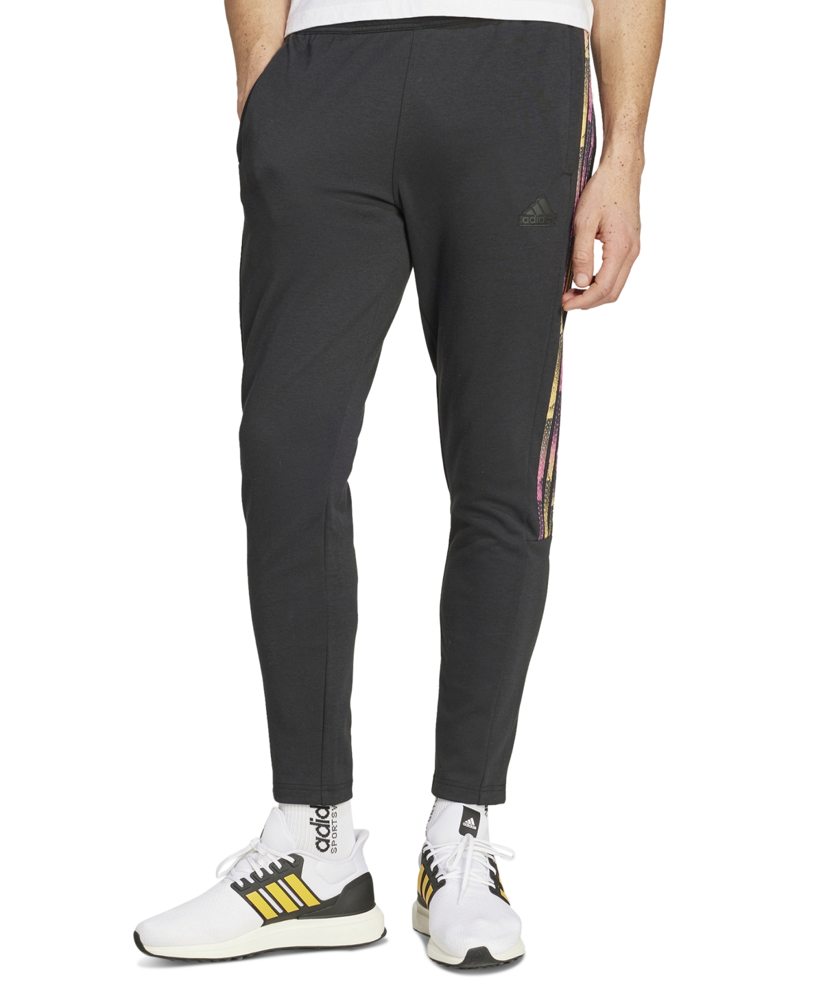 Shop Adidas Originals Men's Tiro Ankle Zip Track Pants In Black