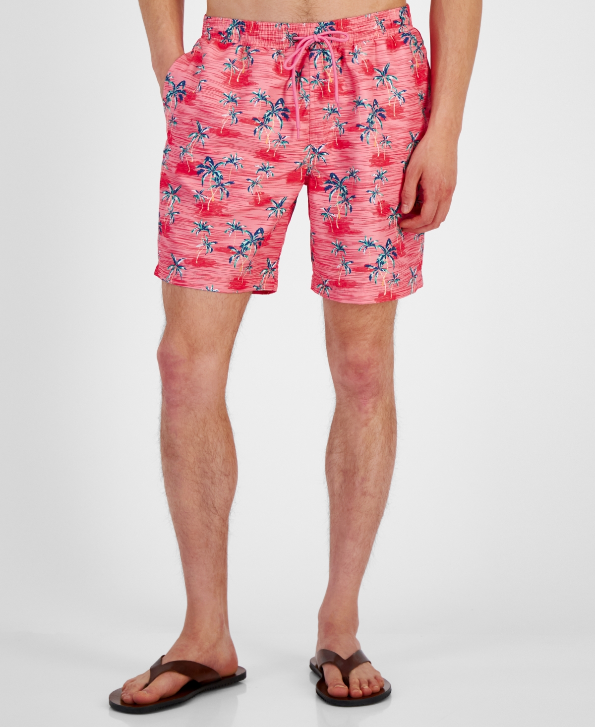 Club Room Men's Brush Scenic Quick-Dry Palm Tree-Print 7