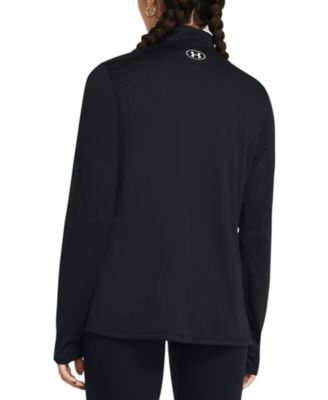 Women's Solid Tech Half-Zip Logo Top