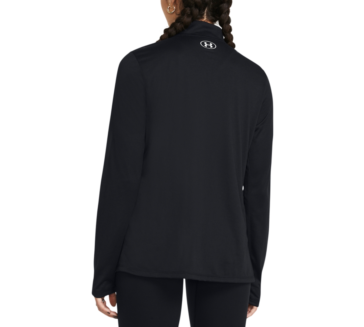 Under Armour Women's Solid Tech Half-Zip Logo Top -/ / White