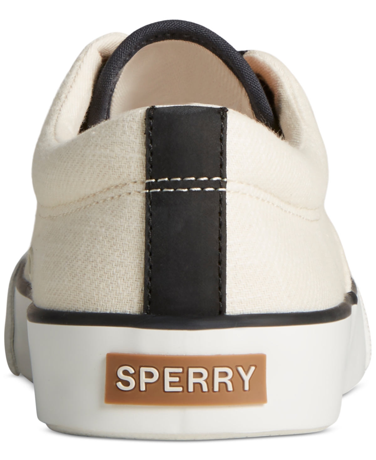 Shop Sperry Men's Seacycled Striper Ii Cvo Textured Lace-up Sneakers In White