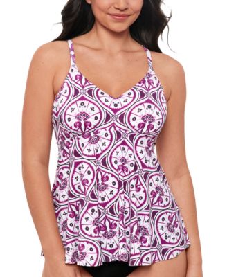 Women's Tiletale V-Neck Tankini Top, Created for Macy's 