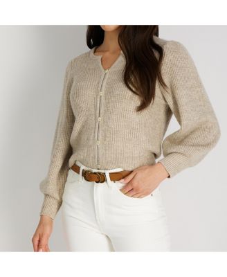 Women's Genuine Leather Sculptured Harness Buckle Belt