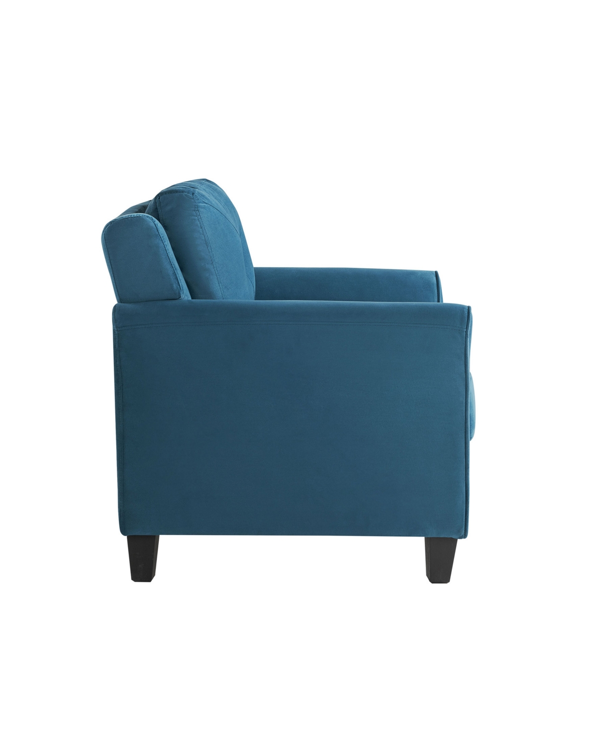 Shop Lifestyle Solutions 33.9" W Polyester Harvard Chair With Curved Arms In Blue