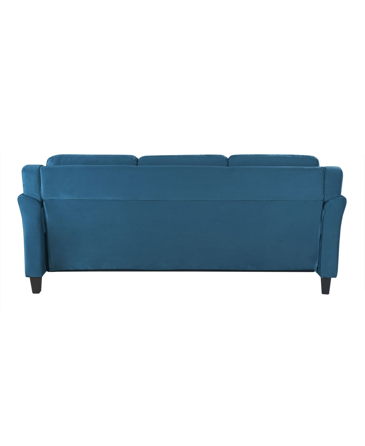 Lifestyle Solutions W Polyester Harvard Sofa with Curved Arms