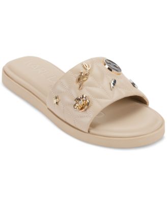 KARL LAGERFELD PARIS - Carenza Flat Slide Sandals