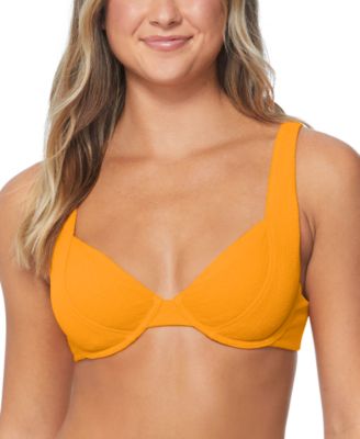 Raisins - Juniors' Full Moon Sculpted V-Neck Bikini Top