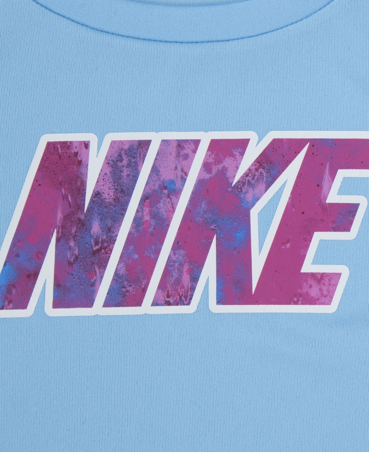 Shop Nike Toddler Girls Dri-fit Short Sleeve Tee And Shorts Set In Playful Pink