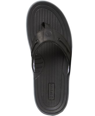 Mens Slides Sperry Men's Baitfish Thong Sandals Leather Boat